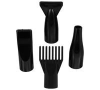 Abaodam 4pcs Black Abs Hair Dryer Nozzle Attachments for Pet Grooming and Home Use, Comfortable Drying with Practical Design, Includes and Comb Shape Diffuser Nozzles
