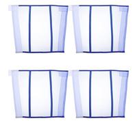 Abaodam 4pcs Blue Breathable Mesh Horse Leg Protection Boots Fly and Mosquito Resistant Lightweight Horse Athletic Wraps for Riding and Jumping