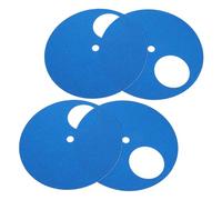 Abaodam 4pcs Blue Dog and Cat Nail Grooming Sandpaper Pads with Self-adhesive Backing, Portable Replacement Scratch Board Refills for Pet Shops and Traveling, Size 27.5x27.5cm