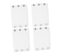 Abaodam 4pcs Bodysuit Extenders Soft Fabric Snap Button Jumpsuit Grow Extender for Clothes Comfortable Clothing Extension