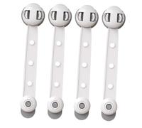 Abaodam 4pcs Boy Girl Protector Lock Multi-Functional Drawer Lock Easy to Install Safety Strap for Refrigerators Cabinets Gray Color Childproofing for Curious Toddlers