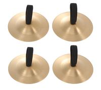 Abaodam 4pcs Boy Girl's Percussion Cymbals Finger Cymbals for Boys and Girls for Belly Dancing and Musical Playtime