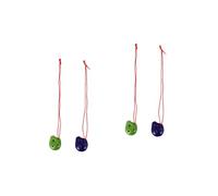 Abaodam 4pcs Ceramic Ocarina Alto C Musical Instrument Ocarina for Beginners Lanyard for Boys and Girls Flute Practice and Musical Themed Random Color