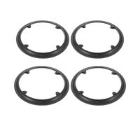 Abaodam 4pcs Chainring Guard Protector Cover Chain Protective Cover Wrap Black Plastic Lightweight Crankset Guard Easy Installation Comprehensive Protection for Long Distance Rides Road