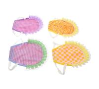 Abaodam 4pcs Chicken Saddle Protector for Hens, Breathable Small Hen Saddle Apron for Mating and Pecking Safety, Poultry Wing Cover Chicken Care Accessory for Backyard Coop