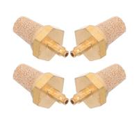 Abaodam 4pcs Copper Fog Machine Nozzle Filter with M5 Male Thread and Hex Design, Noise Reducing Pneumatic Silencer for Fog Machines, Easy Replacement for Event Environment