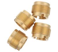 Abaodam 4pcs Copper Microphone Stand Adapter Nut Female to Male Threaded Screw Conversion for Shock Mounts Vibration Reduction Secure and Installation