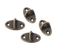 Abaodam 4pcs Copper Window Hook Base for Hanging Lights and Door Support, Easy to Use and Sturdy with Vintage Retro Style, Lightweight Windproof Hook Pedestal for Outdoor Use