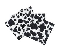 Abaodam 4pcs Cow Print Plush Throw Pillow Covers Set, Fine Craftsmanship Cloth Material, Easy to Carry Decorative Cushion Covers for Coffee Shop and Home