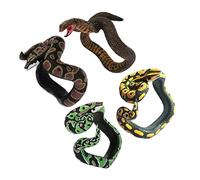 Abaodam 4Pcs Creative Snake Bracelet Realistic Halloween Prank Props for Parties Classroom Costume Events Eye Catching Design No Fading Fun for All Ages