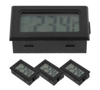 Abaodam 4pcs Digital Thermometer for Room Indoor with Hygrometer Function, Electronic Embedded Temperature and Humidity Monitor for Greenhouse, Reptile Terrarium, and Home Use