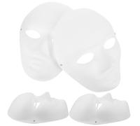 Abaodam 4pcs DIY Blank Masquerade Masks for Painting Handmade Pulp Material Safe Craft Props for Halloween Cosplay Costume Parties Art Classes and Creative Events