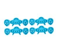Abaodam 4pcs DIY Silicone Mold for Spaceship Shaped Earring Pendant Jewelry Making Supply for Alien Space Earrings Craft Molds for DIY Projects