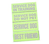 Abaodam 4pcs Dog Patch for Service Dog Harness for Camping Professional Pet Accessory