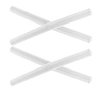 Abaodam 4pcs Double Sided Makeup Brushes Lip and Eyeshadow Brush Set Double-ended Design Gentle on The Skin Glitter-infused Design with Caps for On-the-go Touchups