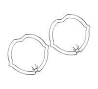 Abaodam 4pcs Downlight Spring Clamps Metal Retaining Spring Clips for Mr11 Mr16 Double Ear Spotlights Silver Lamp Fixing Clips for Ceiling Light Installation