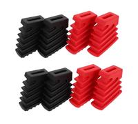 Abaodam 4pcs Drum Kit Feet Replacement Pads Plastic Anti-slip Drum Rack Stand Protectors for Percussion Instrument Accessories