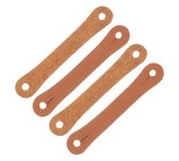 Abaodam 4pcs Drumstick Control Straps Leather Grip Assist for 5a 7a Drummers Non-slip Drum Stick Holder Finger Rings for Enhanced Practice Random Color
