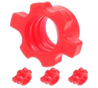 Abaodam 4pcs Dumbbell Fixing Nuts Quick Lock Barbell Collars PE Material Secure Grip Home Gym Accessories for Weight Lifting and Fitness Equipment