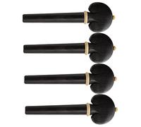 Abaodam 4pcs Ebony Cello Pegs Set Solid Wood Tuning Accessories for Musical Instruments Durable Design for Improved Sound Classic Vintage Style Suitable for Cello Repair and Replacement