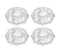 Abaodam 4pcs Effects Pedal Spike Caps Pedal Nail Caps Plastic Footswitch Cover for Protection
