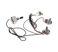 Abaodam 4pcs Electric Guitar Circuit Assembly Potentiometer Way Switch Chrome for Sound Control Easy Installation for Electric Guitars