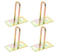 Abaodam 4pcs Electric Motorcycle Seat Lock Striker Plates Hooks Replacement Parts for E-bikes and Motorbikes, Seat Cushion Lock Buckles 5cm Hole Distance, Compatible Electric Scooters