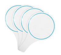 Abaodam 4Pcs Erasable Handheld Scoreboards Blank Writable Scoreboards for Games and Auctions Durable Single Sided Paddles Practical Dry Erase Boards for Judges and Voting