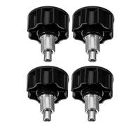 Abaodam 4pcs Exercise Bike Pull Pin Knob Replacement for Cycling Machines and Weight Benches, 18mm Thread, Abs and Iron Material, User-friendly Installation, Home Gym Replacement Part