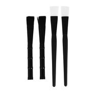 Abaodam 4pcs Facial Mask Brush Skin Care Treatment Brush with Fiber Plastic Aluminum Material Easy to Dry Comfortable Holding for Home and Beauty Salon Use