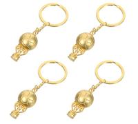 Abaodam 4pcs Football Party Hanging Pendant Soccer Winner Rewards Keychain Creative Stylish Mini Football Shaped Keychains Lightweight Zinc Alloy Portable for Party Backpack Accessories