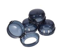 Abaodam 4pcs Gas Stove Knob Covers Child Proof Protective Plastic Covers Sl esign for Kitchen Safety and Reliable Performance, Easy Installation Black Stove Knob Protection