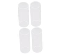Abaodam 4pcs Glass Guitar Slide Bottle Neck Skin-friendly Glass Slide for Rock Guitars Standard