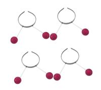 Abaodam 4pcs Glitter Party Headbands for Women Foam Ball Hair Accessories for Halloween Cosplay Spring Costumes Comfortable