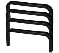 Abaodam 4pcs Goal Frame Attachment Foosball Table Goal Replacement Part for Serious Foosball Player Black Plastic Precise Design Resistant to Damage