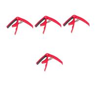 Abaodam 4pcs Guitar Clamp Acoustic Capo for Electric and Acoustic Guitar for Live Performance Practice Session