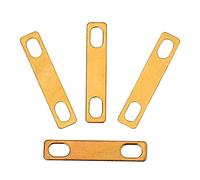 Abaodam 4pcs Guitar Neck Shim Brass Guitar Heightening Gasket Accessories for Better Sound Quality Easy Install