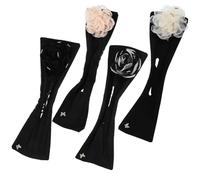 Abaodam 4pcs Hair Bun Maker Lazy Hair Curler Elegant Silk Yarn Steel Design Fits Most Clothes and Hairstyles for Women Daily Decoration