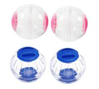 Abaodam 4pcs Hamster Running Ball Silent Wheel Exercise Toy Pet Activity Hamster Rolling Ball for Small Mouse Guinea Pig