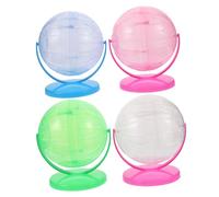 Abaodam 4pcs Hamster Silent Running Ball for Small Pets Spacious and Easy to Clean Activity Ball for Gerbils Mice Chinchillas Quiet Design for Peaceful Nights