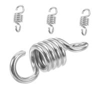Abaodam 4pcs Heavy Duty Hanging Chair Spring Weather Resistant Swing Suspension Hanger with Shock Absorption for Hammock Punching Bag Porch Gym Patio Easy to Install High Tensile Strength