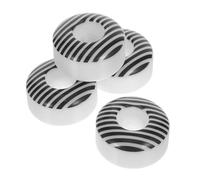 Abaodam 4pcs High Rebound Skateboard Wheels with Striped Grooves for Enhanced Grip and Control Durable Quad Skate Wheels for Street Tricks and Smooth Riding Quick Installation for Adult
