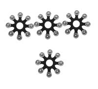 Abaodam 4pcs Hihat Tambourine Cymbal Accessory for Percussion Tambourine Hihat for Drum Cymbal Performance for Wedding Props