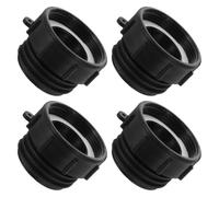 Abaodam 4pcs IBC Tank Valve Adapter 60mm Fine Thread to 60mm Coarse Thread Plastic Leakproof Design Wide Compatibility for IBC Container Suitable for Industrial Storage and Home Gardening