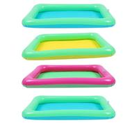 Abaodam 4Pcs Inflatable Sand Play Trays Sand Tools Creative Outdoor for Boys and Build Castles and Ocean Shapes Lightweight Random Colors Random Color