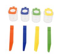 Abaodam 4pcs Insect Magnifying Box for Kids with Tweezers Outdoor Exploration Tool for Children Learning Container for Bug Observation