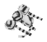 Abaodam 4pcs Interactive Plush Mice for Cats Realistic Fake Rat Engaging Cat for Indoor Play for Kittens Durable Design for Endless Fun