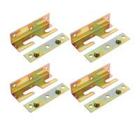 Abaodam 4pcs Iron Bed Frame Hook Brackets with Easy Installation and Enhanced Durability Sl olden Bed Rail Fasteners Wood Rail Connectors