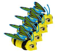 Abaodam 4Pcs Kawaii Bee Shaped Wind Up Fun and Cute Playthings for Boys for Home Decor and Easy to Use and Portable