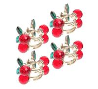 Abaodam 4pcs Kawaii Cherry Hair Claw Clip Cute Hair Accessories for Women Girls Fashionable Fruit Clamps Side Barrettes